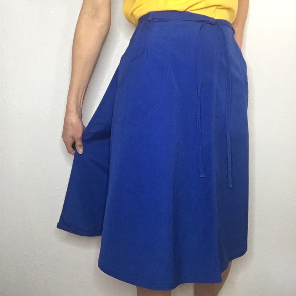 vintage 70s wrap skirt